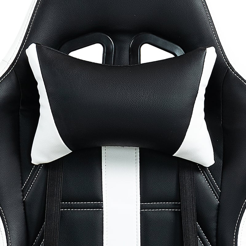 AVAWING Gaming Chair PU Leather Office Chair with Footrest