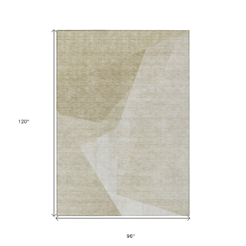HomeRoots Abstract Transitional Rectangle Outdoor Rug