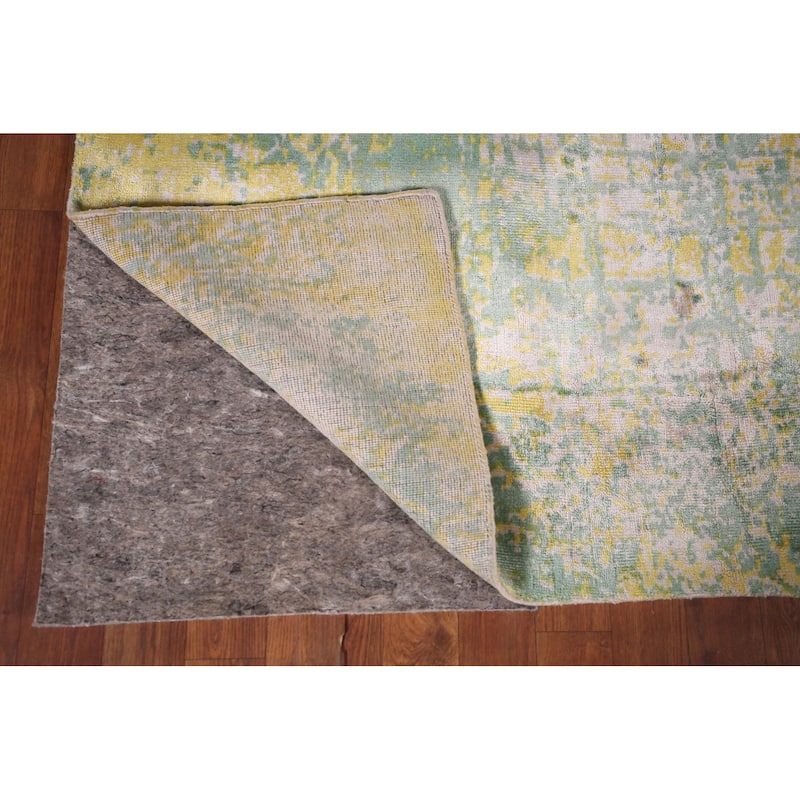 Contemporary Abstract Indian Accent Rug Handmade Wool Carpet - 4'5" X 6'5"