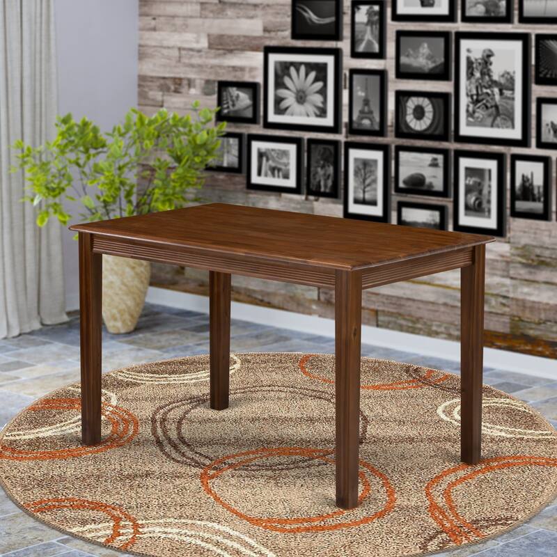 East West Furniture Yarmouth Rectangle Modern Dining Table(Finish Option) - YAT-AWA-T