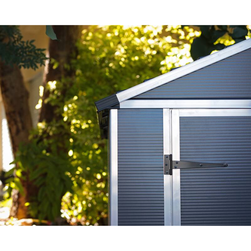 Rubicon Dark Gray Garden Storage Shed