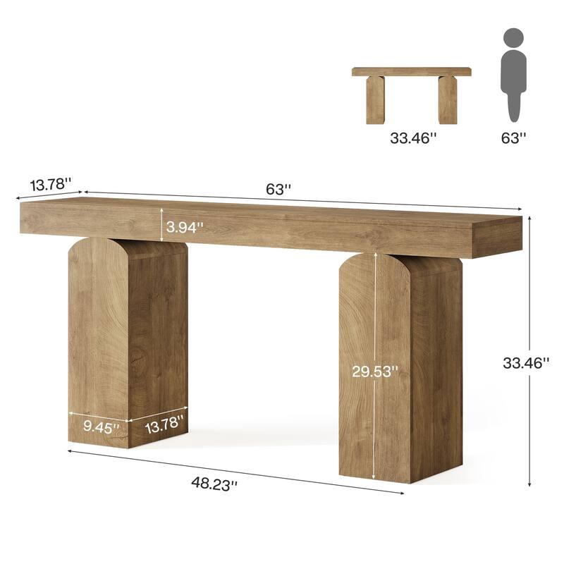 Console Table, Wooden Entryway Table, Sofa Behind Couch Table Hallway Foyer Accent Table