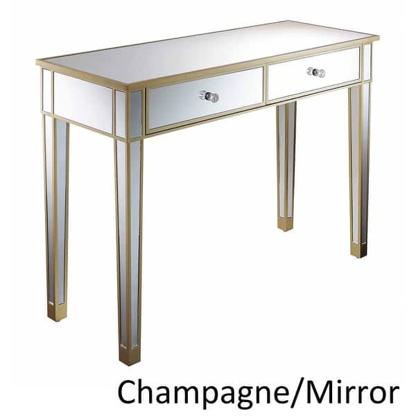 Silver Orchid Talmadge Mirrored Desk Vanity Overstock 20640424