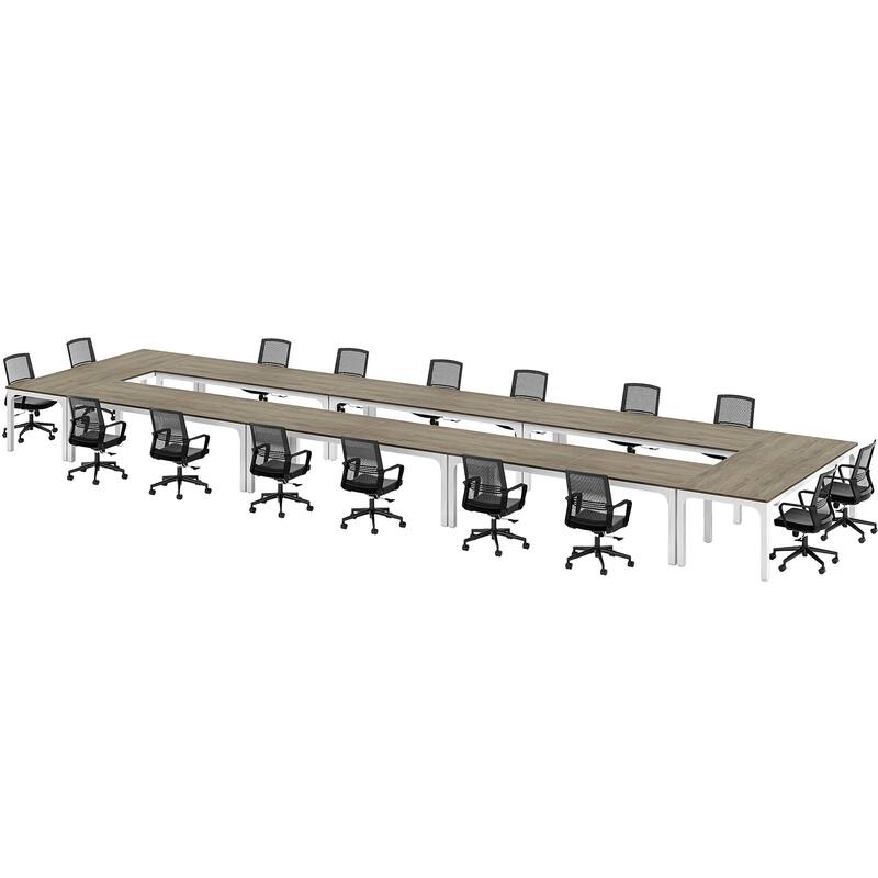 78.74-Inch Conference Table Set,13FT Conference Room Table, Large Rectangle Meeting Seminar Tables Set,Long Business Tables