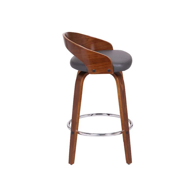 Carson Carrington Solavagen Mid-Century Modern Swivel Counter or Bar Stool