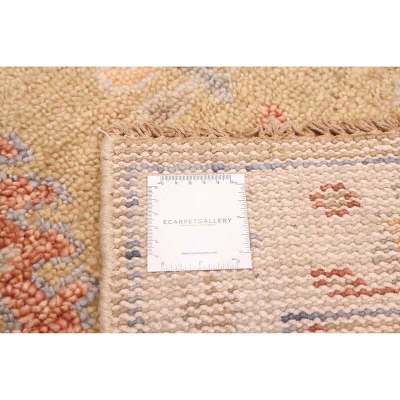 ECARPETGALLERY Hand-knotted Jules Serapi Khaki Wool Rug - 2'7 x 8'0