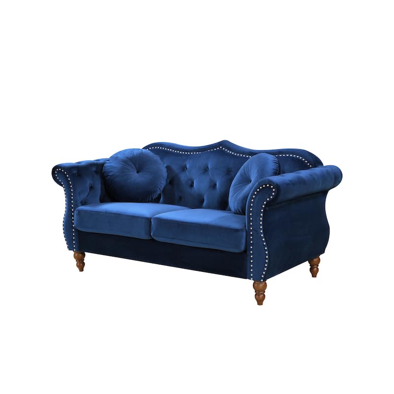 Classic Nailhead Chesterfield Loveseat