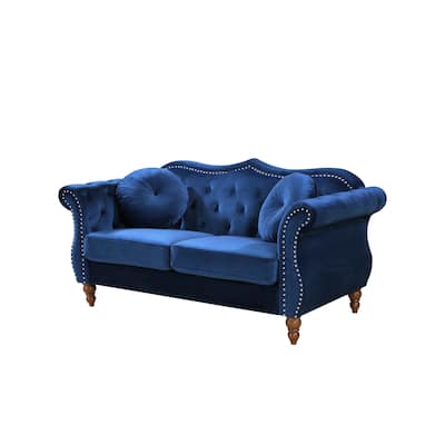 Classic Nailhead Chesterfield Loveseat