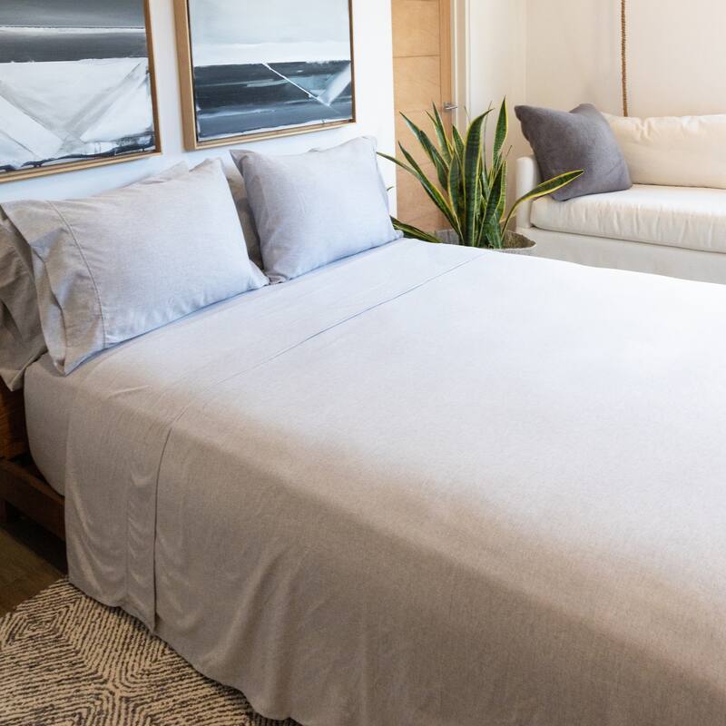 Jennifer Adams Lux Enzyme-Washed Triple-Brushed Signature Soft Sheet Set