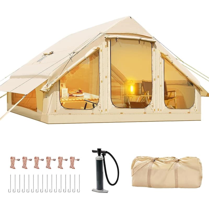 DoCred Inflatable Tent with Pump, Extra Large Inflatable House Tents