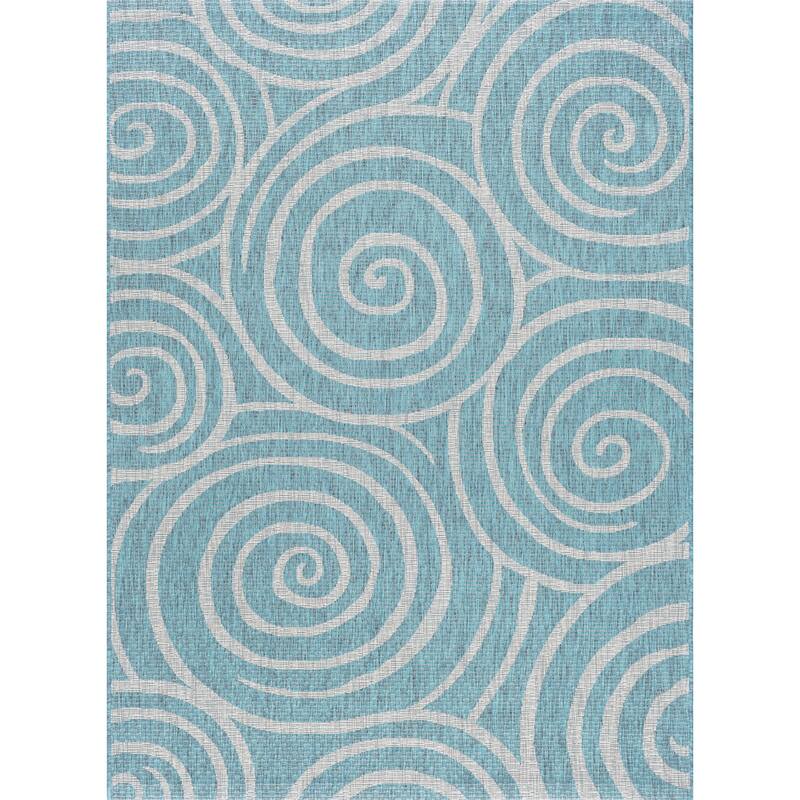 Colonnade Transitional Geometric Indoor/Outdoor Area Rug