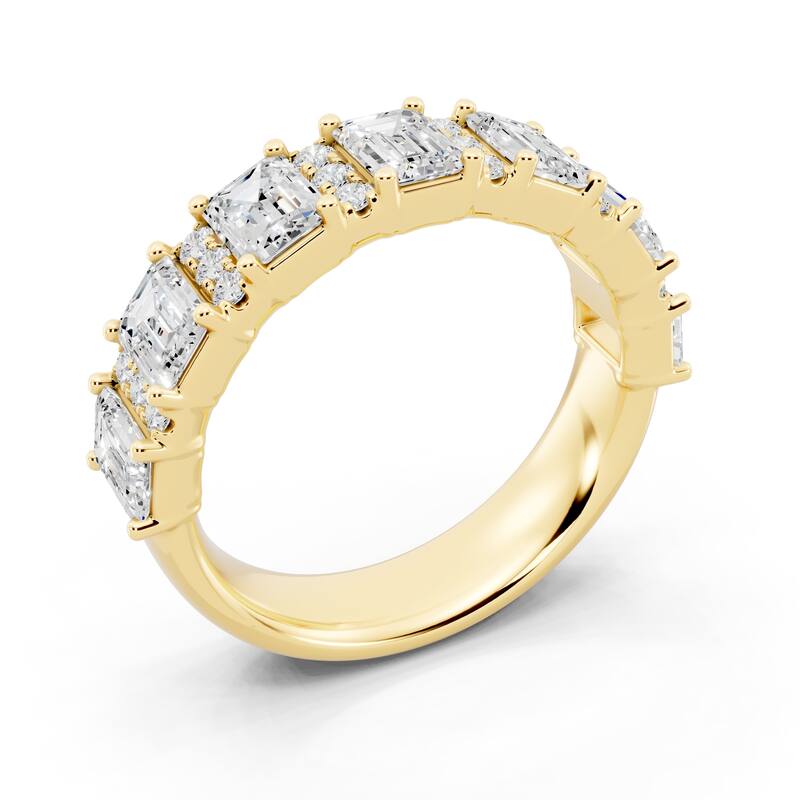 Auriya 14k Gold 2 1/2ctw Lab Grown Diamond Anniversary Ring (E-F VS)