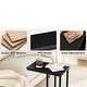 preview thumbnail 11 of 61, Javlergo Set of 2 C-Shaped Sofa Side Table, Small End Table for Living Room, Narrow Bedside/TV Tray Table