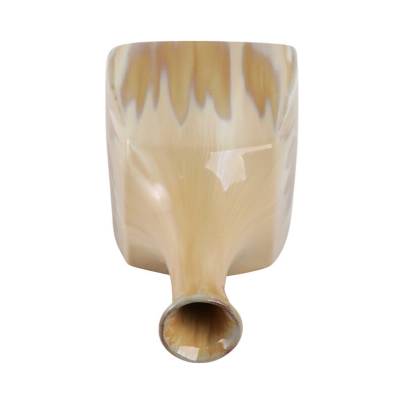 Stoneware Vase Sleek Decorative Contemporary Casual Home Style