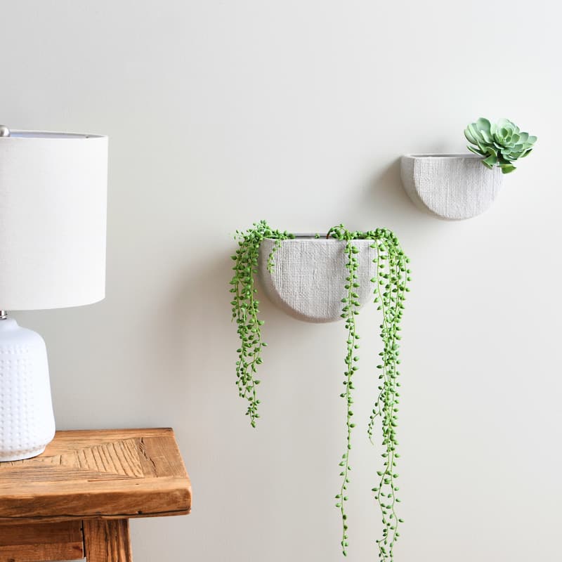 Stoneware Wall Planters
