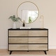 preview thumbnail 19 of 43, Plank and Beam Scandinavian 6-Drawer Dresser Black/Blonde