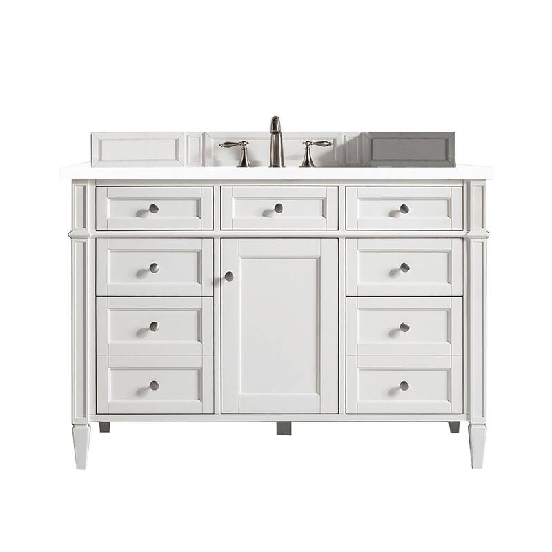 James Martin Vanities 650-V48-3WZ Brittany 48" Single Basin Poplar