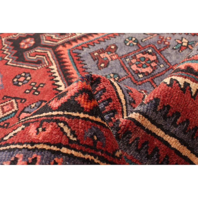 ECARPETGALLERY Hand-knotted Andelz Red Wool Rug - 4'0 x 7'0