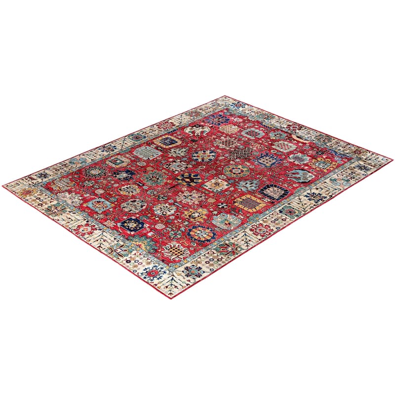 Serapi One-of-a-Kind Hand-Knotted Area Rug - Pink, 9' 0" x 11' 10" - 9' 0" x 11' 10"
