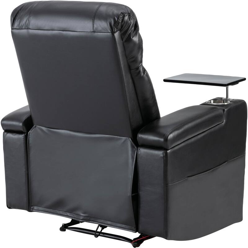 Premium Power Recliner with Storage Arms, Cupholders, Swivel Tray Table and Cell Phone Stand