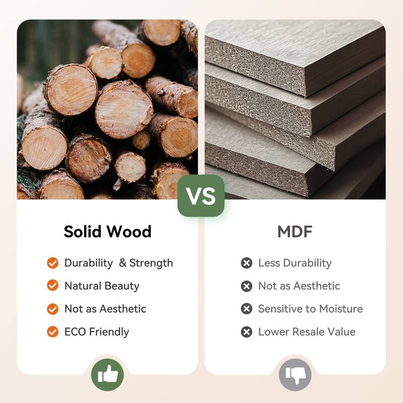 Solid Wood Narrow Entryway Console Table