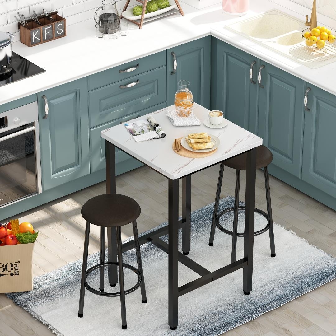 Square pub table shop set