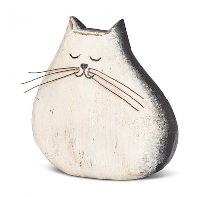 Black And White Cat Figurine