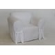 preview thumbnail 2 of 0, Classic Slipcovers White Twill Slipcover - Chair