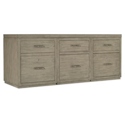 Hooker Furniture 6150-10905 72" Wood Veneer 6 Drawer Office Desk