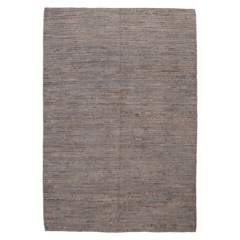 ECARPETGALLERY Hand-knotted Peshawar Ziegler Light Grey Wool Rug - 5'11 x 8'6 - Light Grey - 5'11 x 8'6