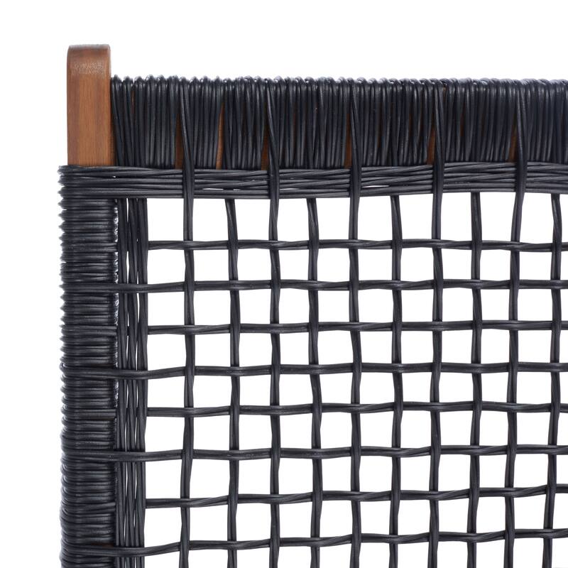 SAFAVIEH Lissy Acacia/ Rope Outdoor Chair & Table Set - 24W x 28D x 31H
