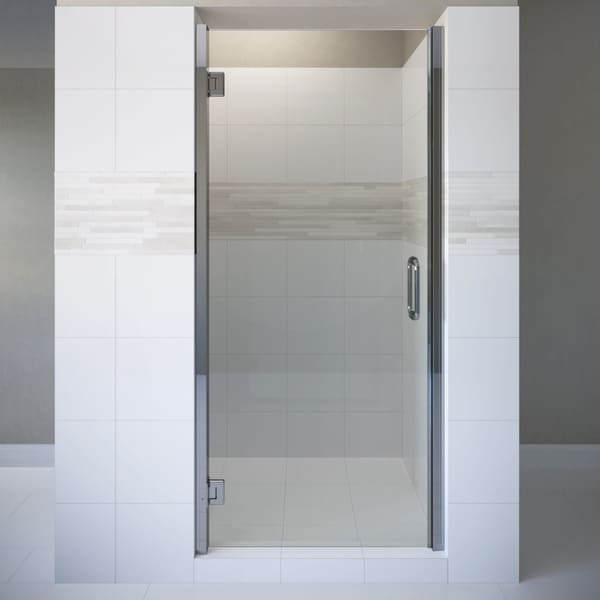 Basco COPA00A3576XP Coppia 76" High x 35-9/16" Wide Hinged Frameless Shower Door with AutoGlideXP Clear Glass