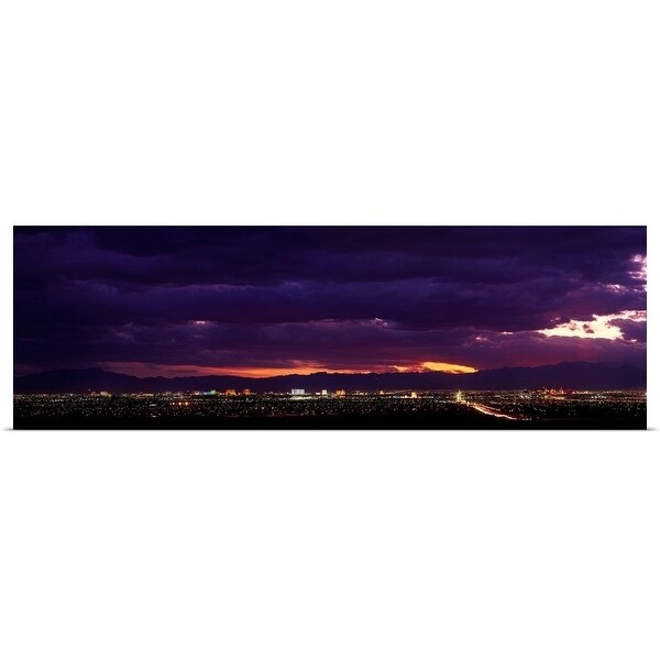 "Nevada, Las Vegas, storm" Poster Print
