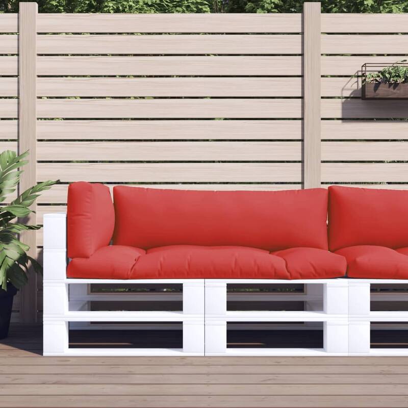 vidaXL Pallet Cushions Outdoor Sofa Pillow Seat Pad Decorative Cushion Fabric - Red