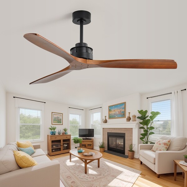 公式通販サイトセール with Fan Ceiling Wood Solid Inch 60 Light Remote and その他