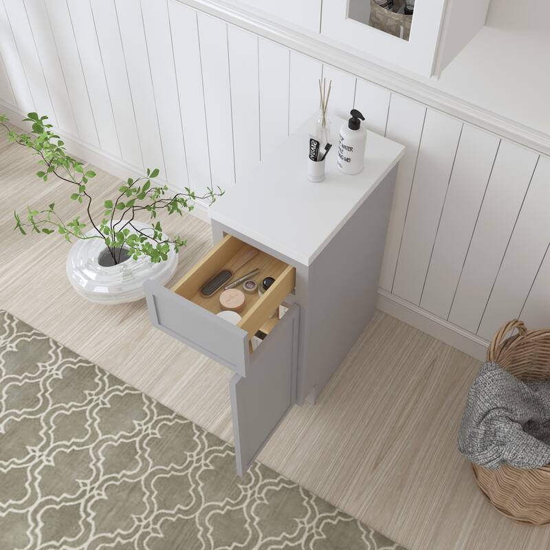 Vanity Art 12" Freestanding Single Base Storage Cabinet with Soft Close Door