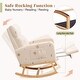 preview thumbnail 24 of 126, HOMYKA Rocking Chair for Nursery with Footrest