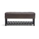 preview thumbnail 42 of 136, WYNDENHALL Essex 44 inch Wide Transitional Rectangle Ottoman Bench