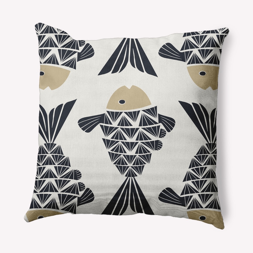 Big Fish Nautical Decorative Indoor Pillow