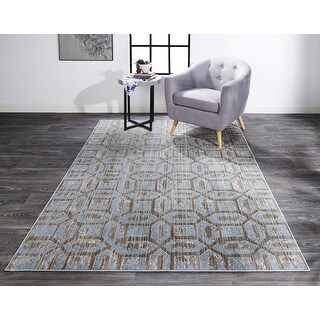 Milton 3472F Distressed Modern Area Rug - Bed Bath & Beyond - 40778454