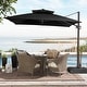 preview thumbnail 13 of 85, 11 x 11 FT Outdoor Square Patio Cantilever Offset Umbrella with Crank and 360 Degrees Rotation