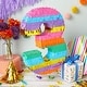 Small Rainbow Pinata Number 3 For Kids 3rd Birthday Party (11.4 X 16.5 