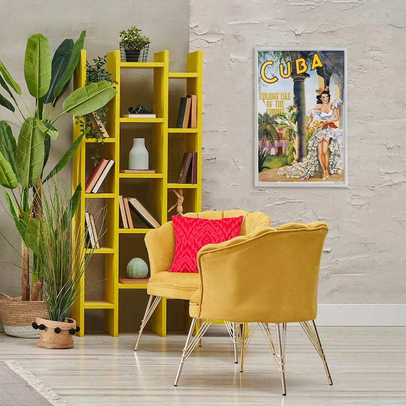 Stupell Cuba Travel Advertisement Framed Giclee Art Design By Marcus Jules