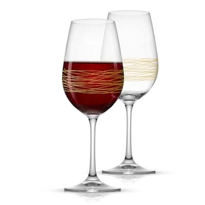 Golden Royale Crystal Red Wine Glasses - 17 oz - Set of 2