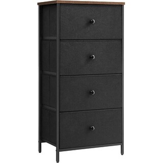 4-Drawer Fabric Dresser with Metal Frame, Compact Chest of Drawers in ...