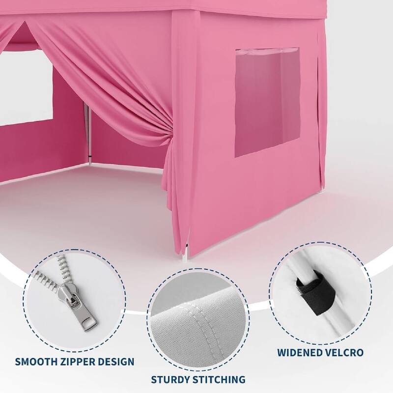 4-Piece Waterproof Replacement Tent Sidewalls, SunWall Panels for 10x10ft Pop Up Canopy (Canopy Tent NOT Included) - N/A