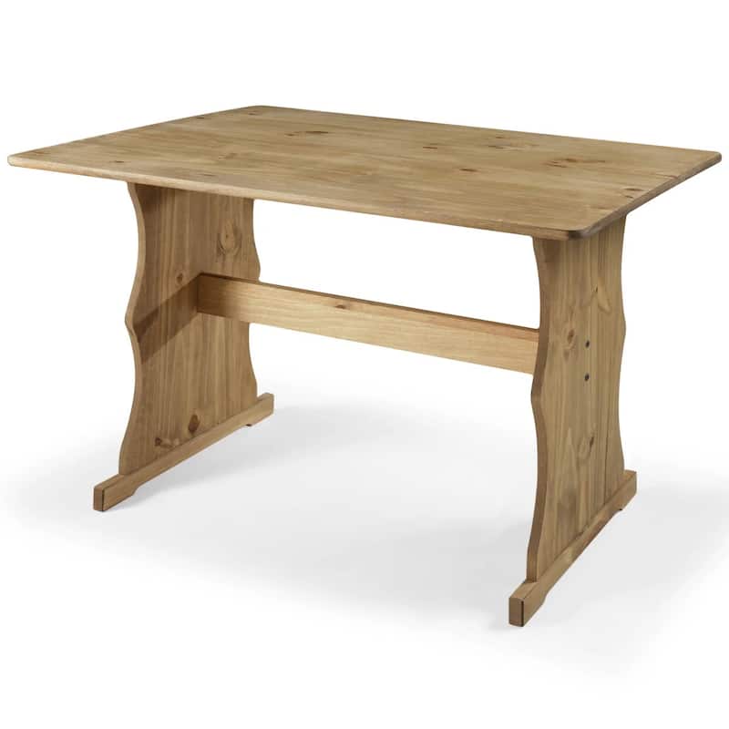 OS Home and Office Furniture Model COR805 Solid Pine Corner Dining Booth in Corona Brown