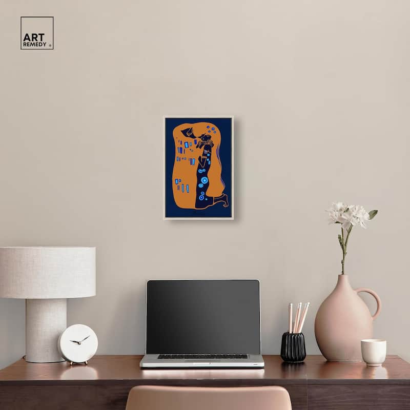 The Kiss Canvas by Art Remedy