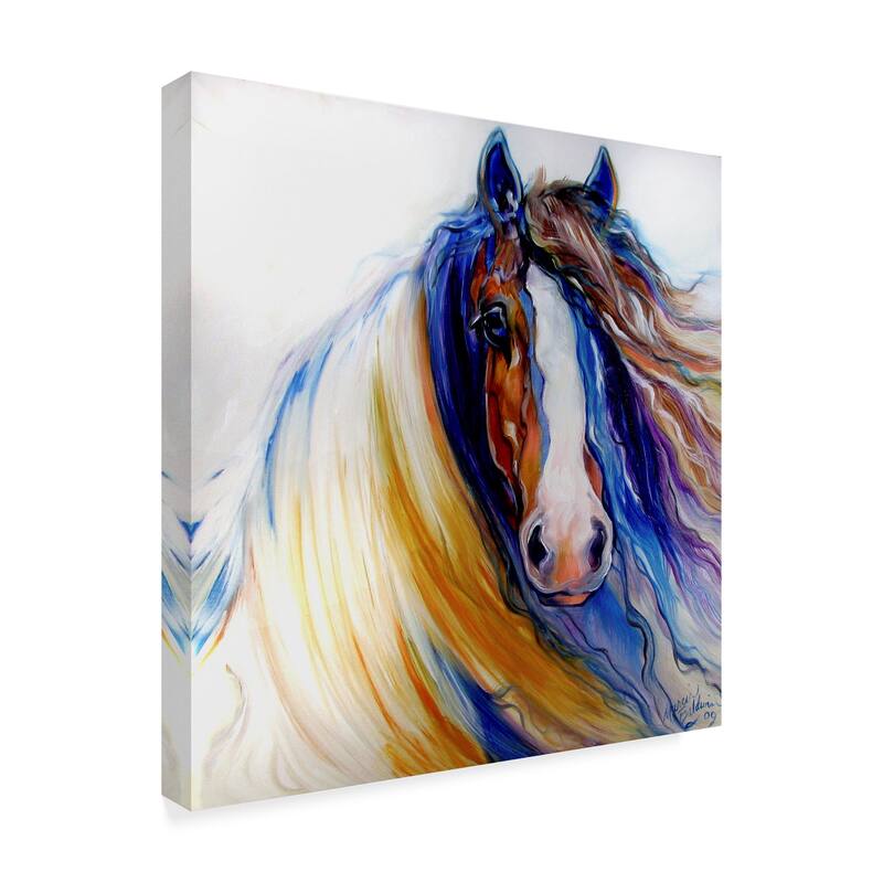 Marcia Baldwin 'Gypsy Vanner Rouge' Canvas Art