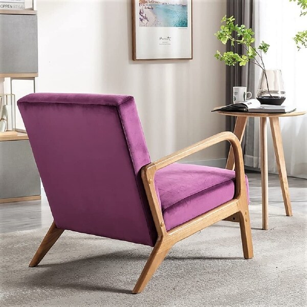 Mid century store velvet armchair